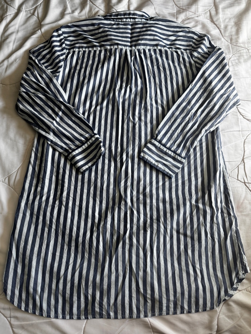 Victoria Secret Blue and White Stripped Long Nightgown NWOT - Picture 10 of 14